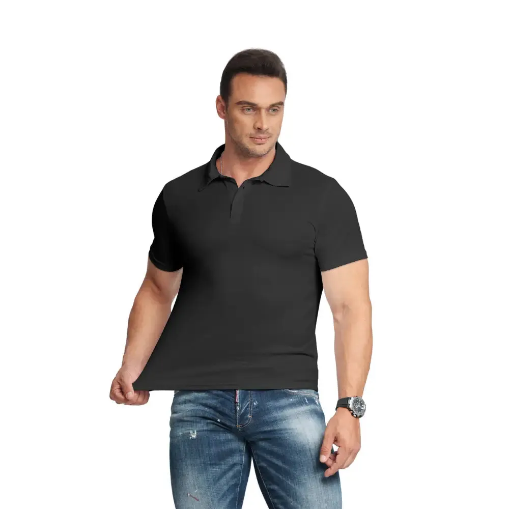 3 Pack Mens Short Sleeve Polo Shirt