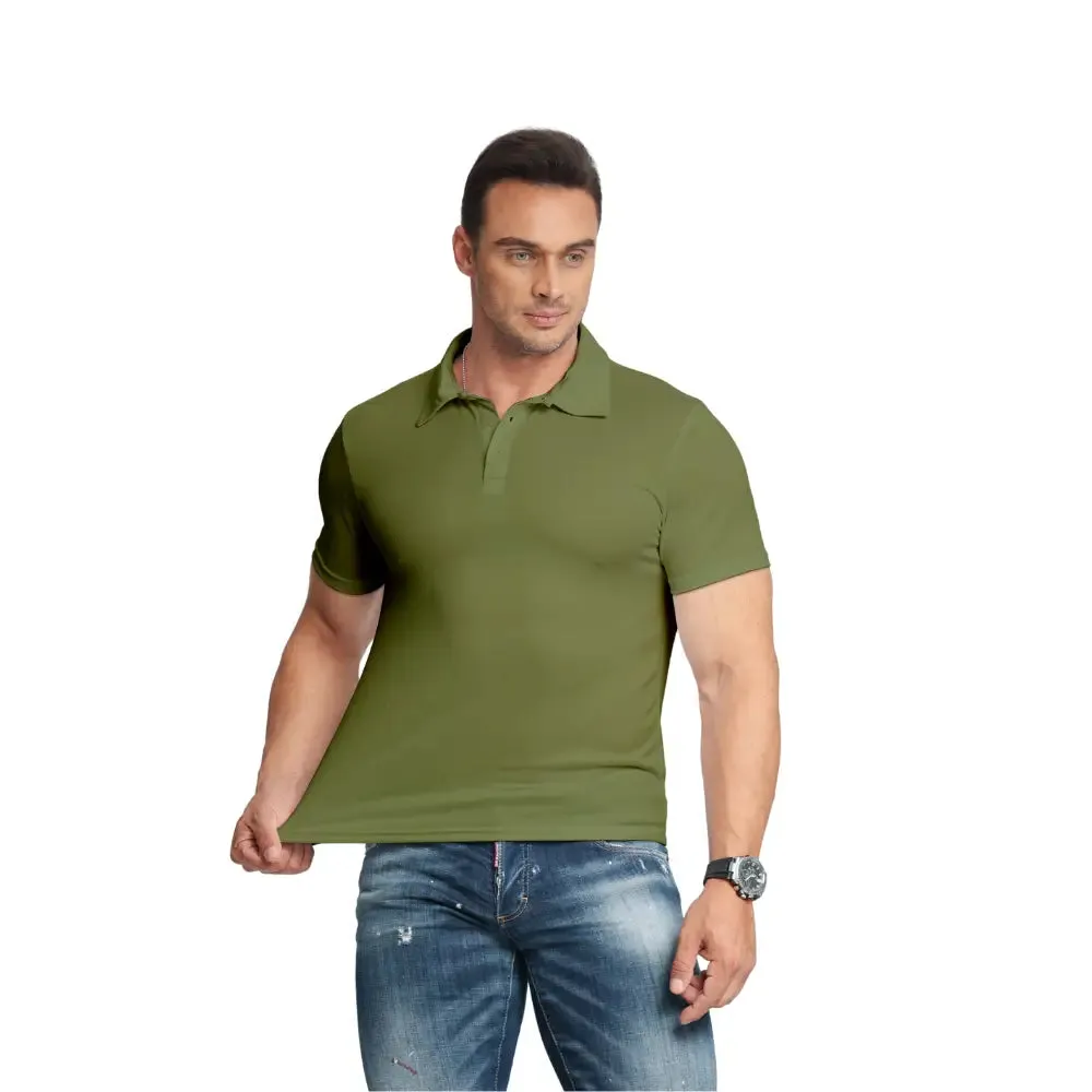 3 Pack Mens Short Sleeve Polo Shirt