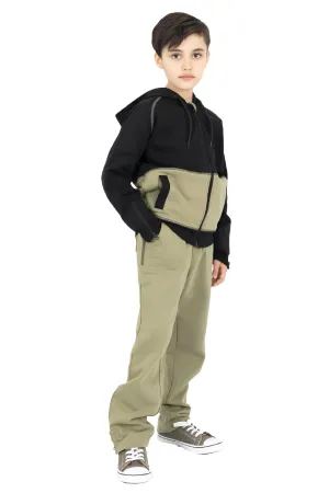 Adaptive Kids Sweatpants: Adjustable Elastic Waist, Zippered Sides for Easy Undressing