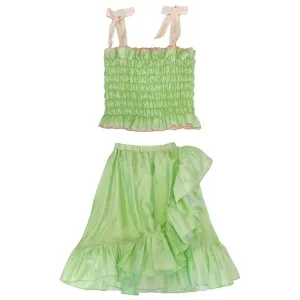 ALIYAH SMOCKED TOP AND MAYIM MAXI SKIRT SET