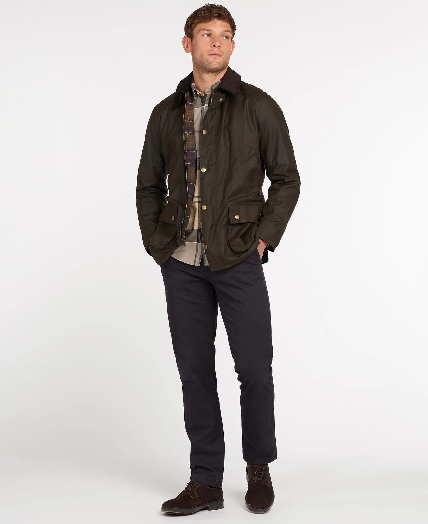 Ashby Waxed Jacket - Olive