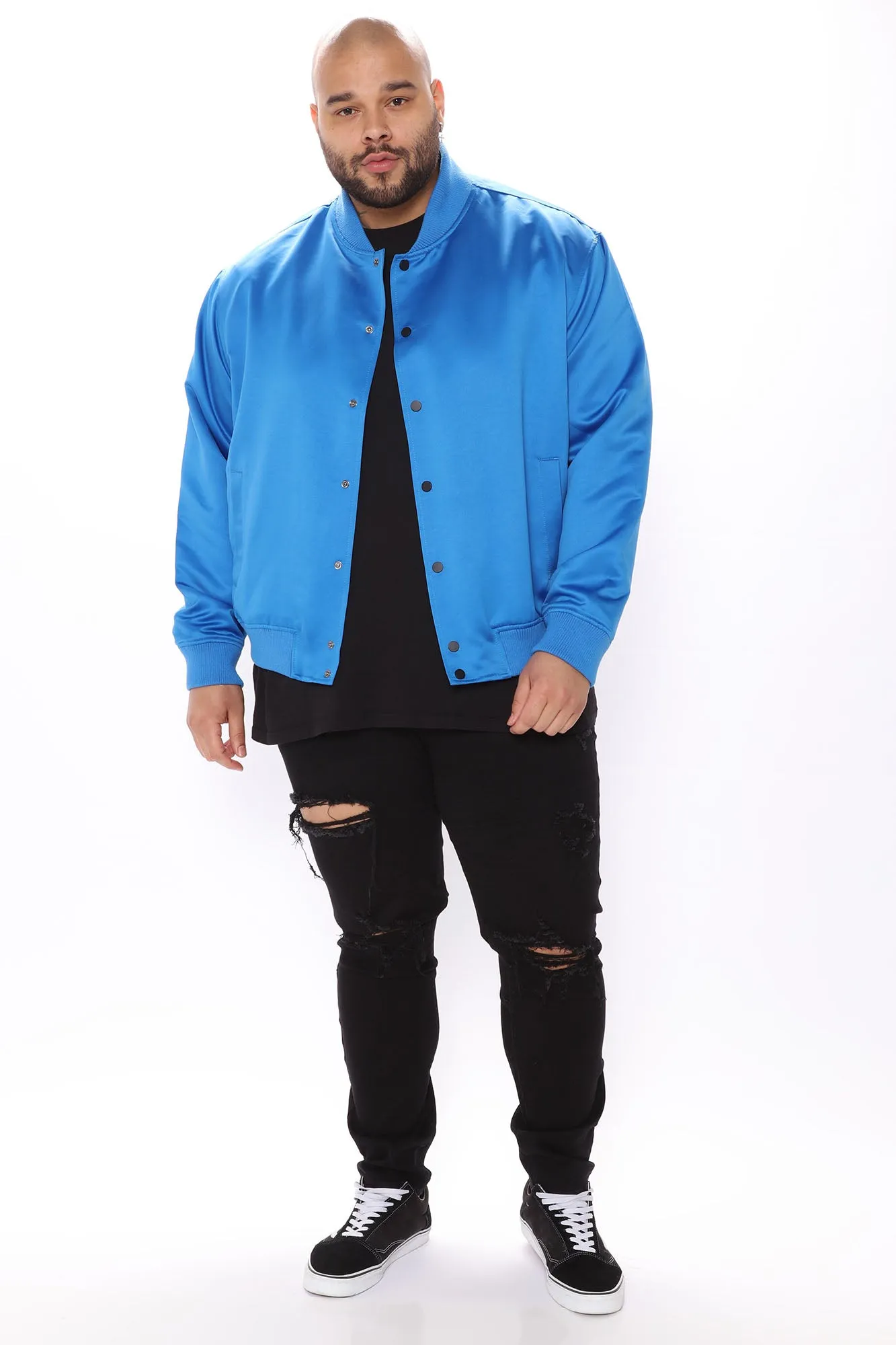 Ashton Essential Bomber Jacket - Royal