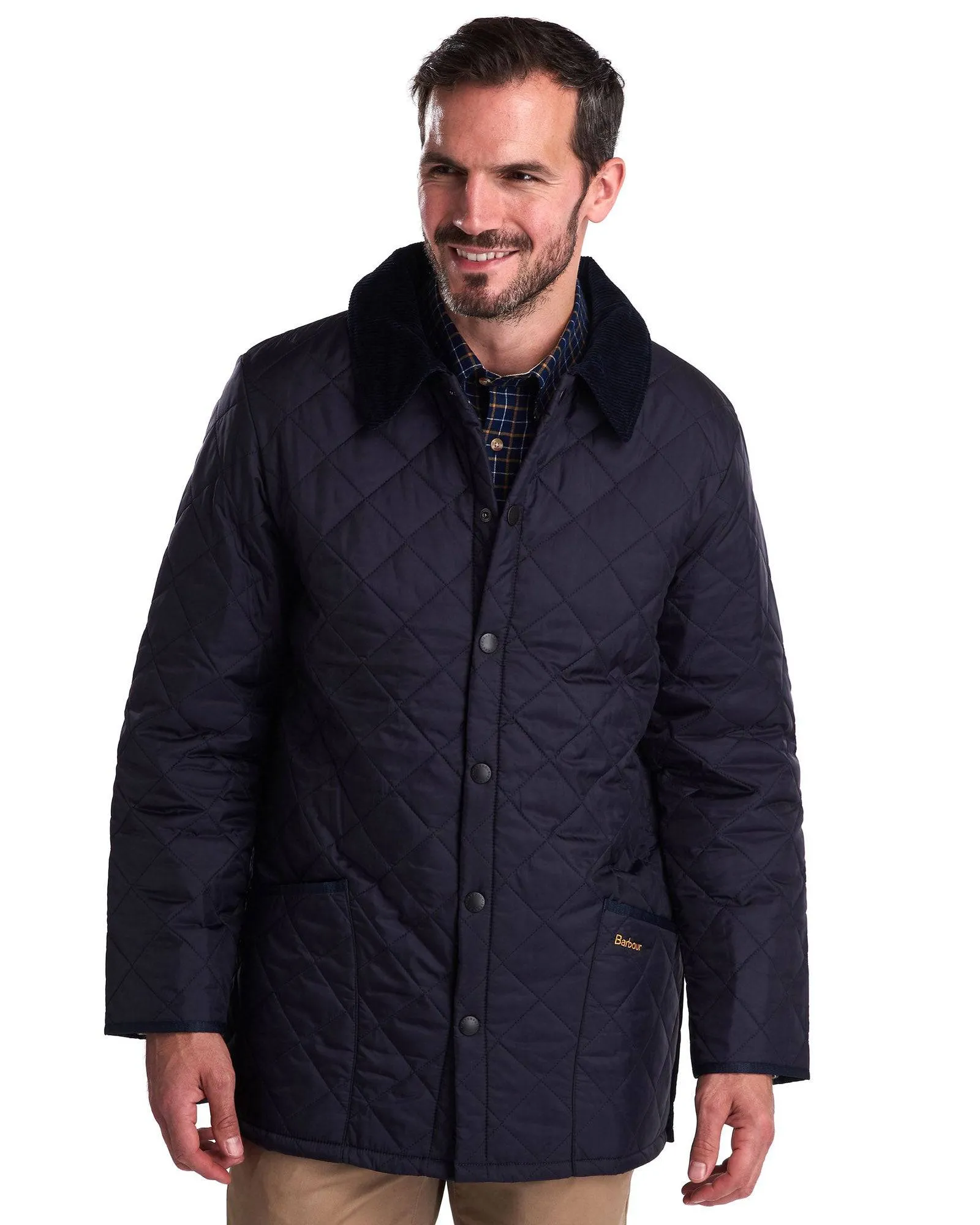 Barbour Liddesdale Quilted Jacket In Navy