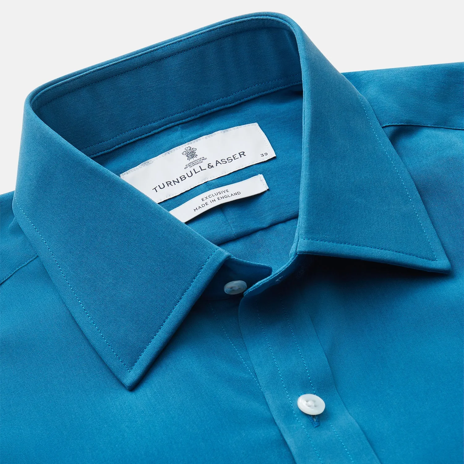 Blue Silk Regular Fit Mayfair Shirt