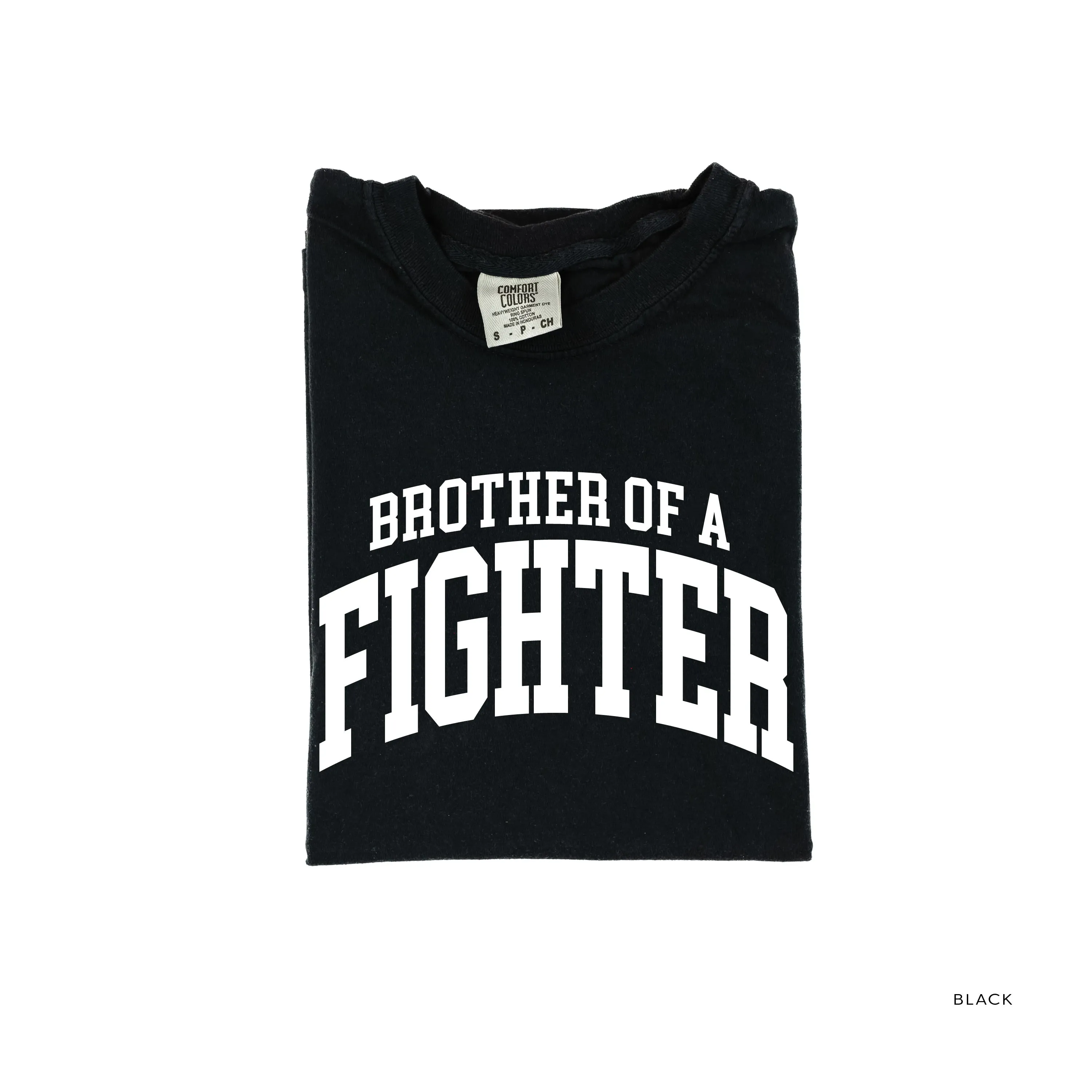 Brother of a Fighter - Varsity - SHORT SLEEVE COMFORT COLORS TEE