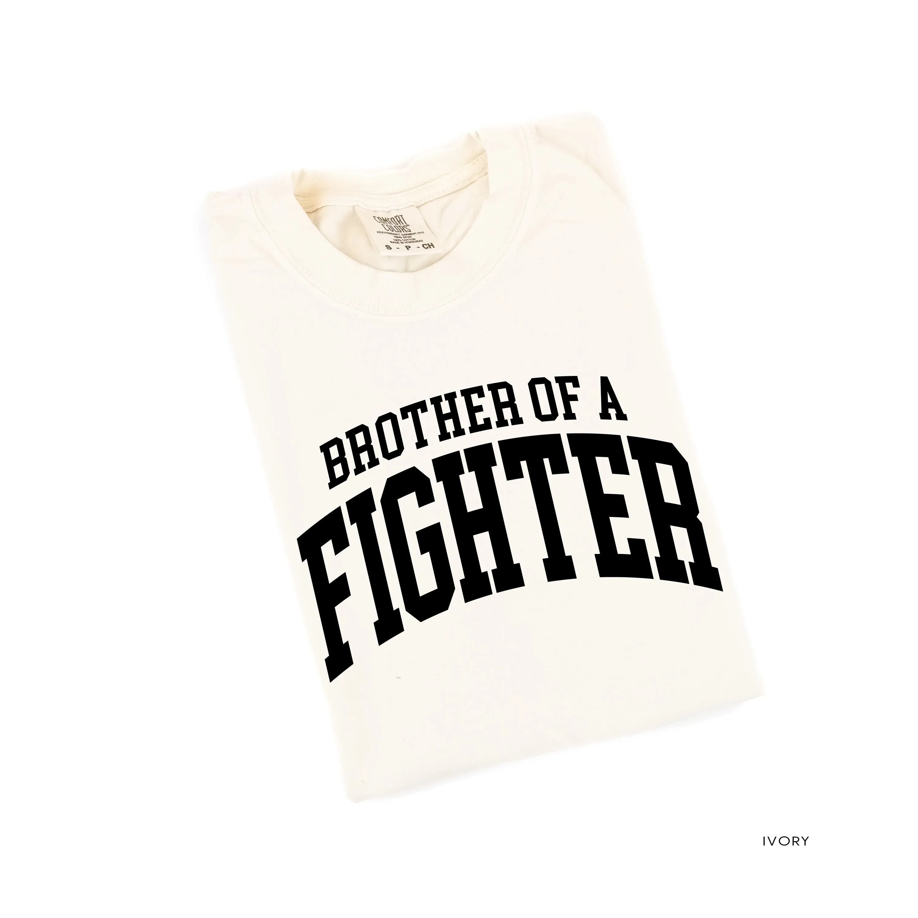 Brother of a Fighter - Varsity - SHORT SLEEVE COMFORT COLORS TEE