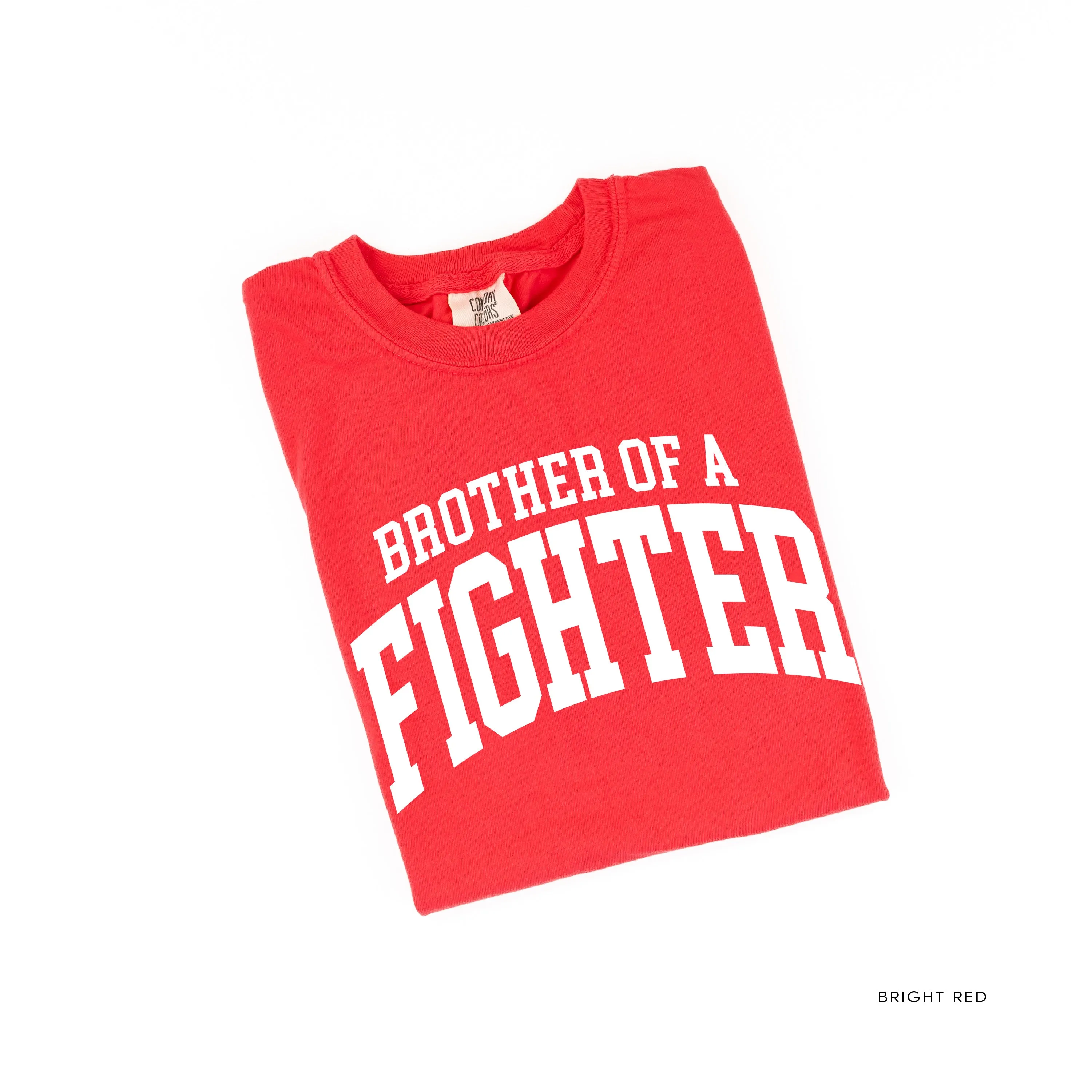 Brother of a Fighter - Varsity - SHORT SLEEVE COMFORT COLORS TEE