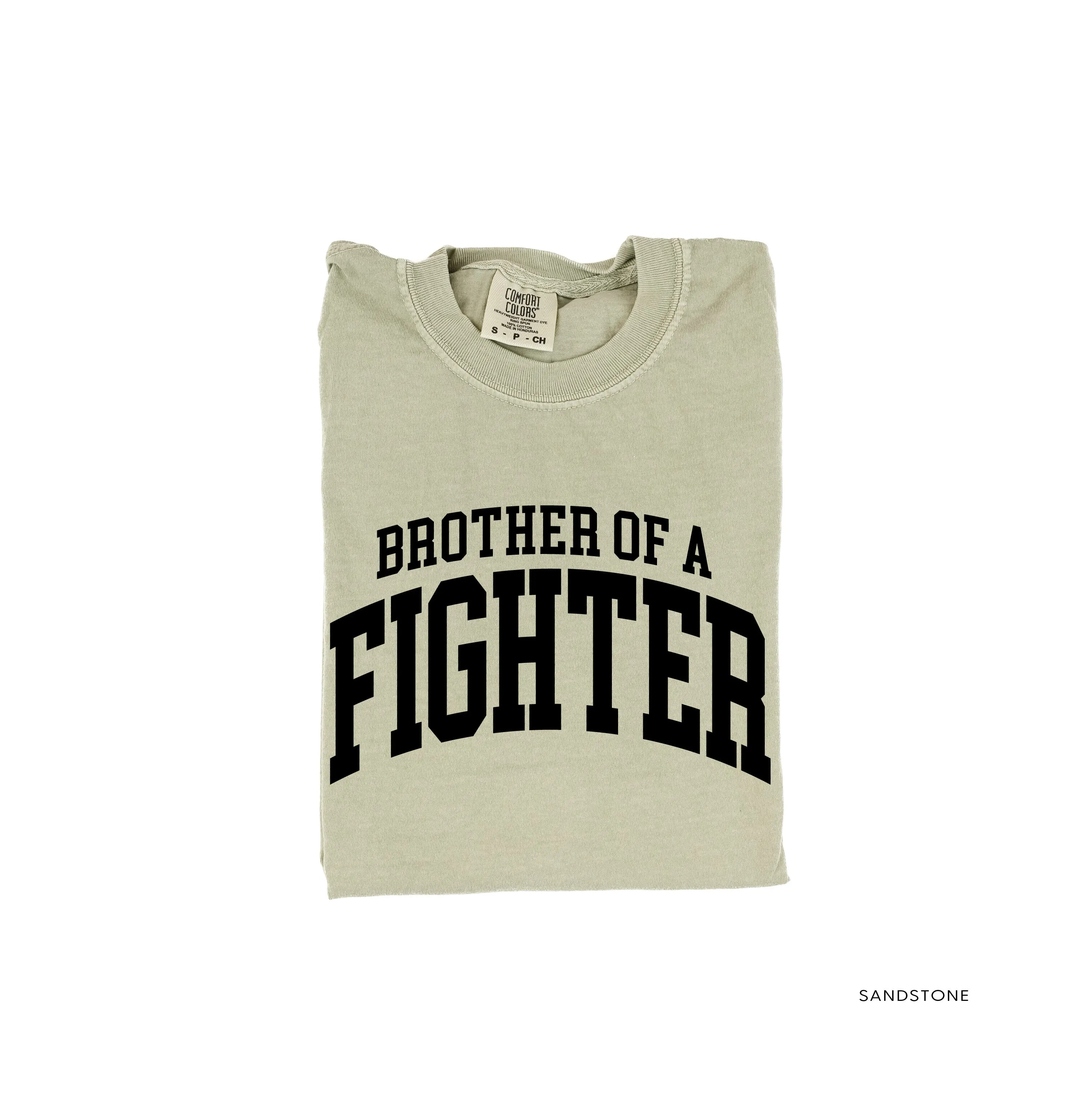 Brother of a Fighter - Varsity - SHORT SLEEVE COMFORT COLORS TEE