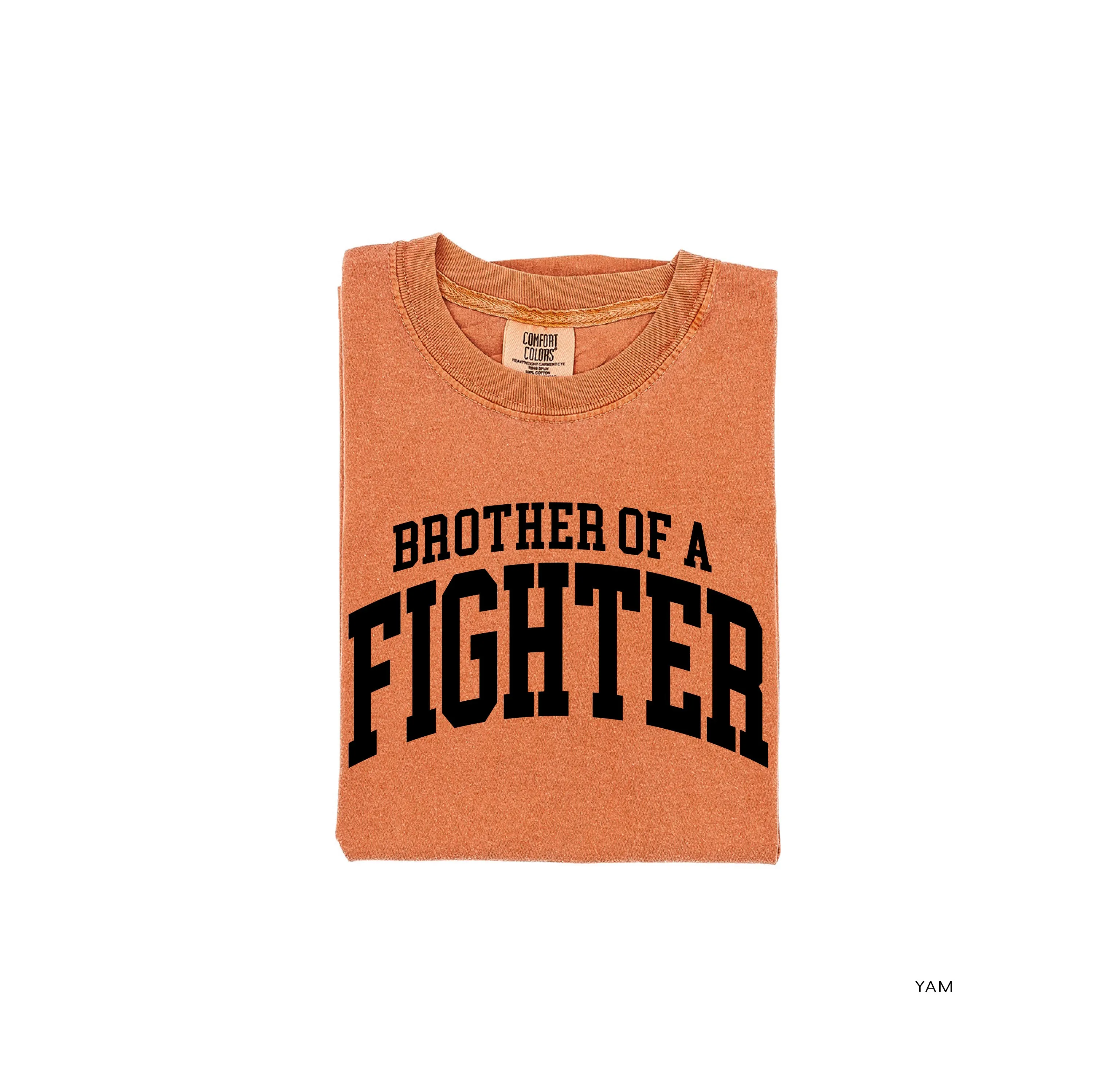 Brother of a Fighter - Varsity - SHORT SLEEVE COMFORT COLORS TEE