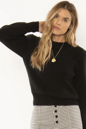 Florence LS Black Knit Jumper