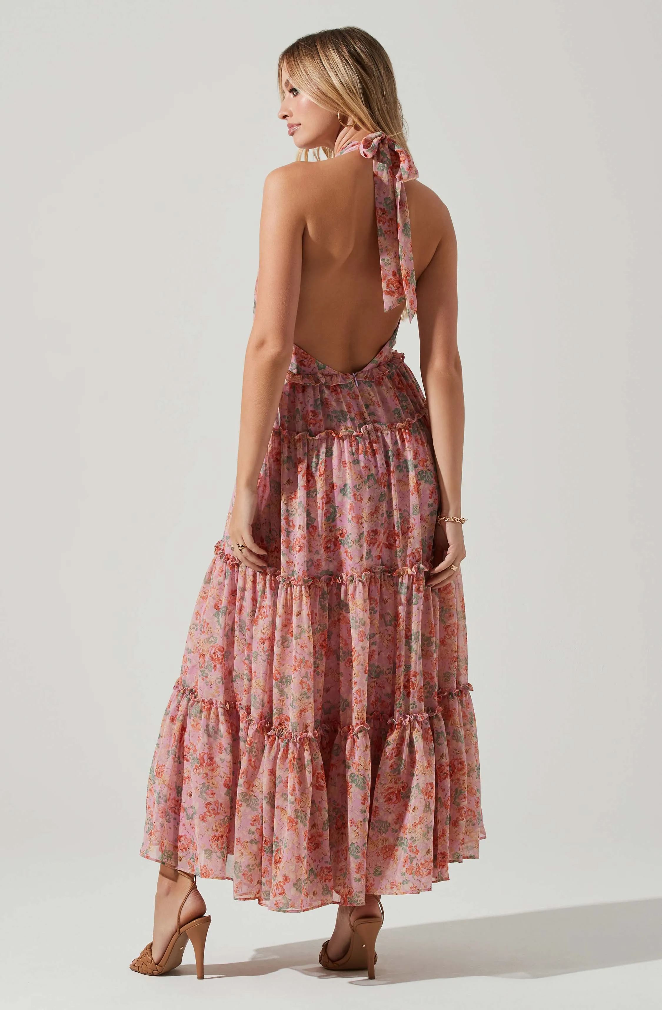 Jaidee Floral Tiered Maxi Dress