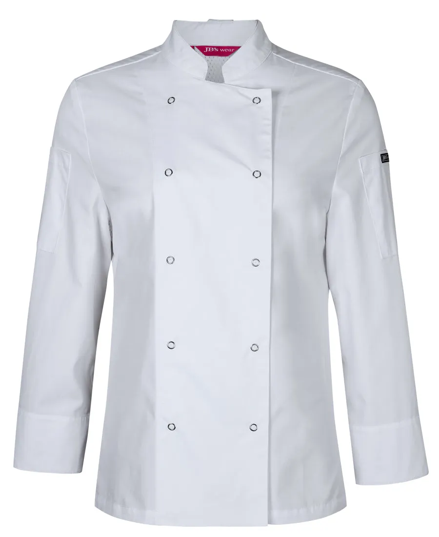 JB'S Ladies L/S Snap Button Chef Jacket (5CJL1)