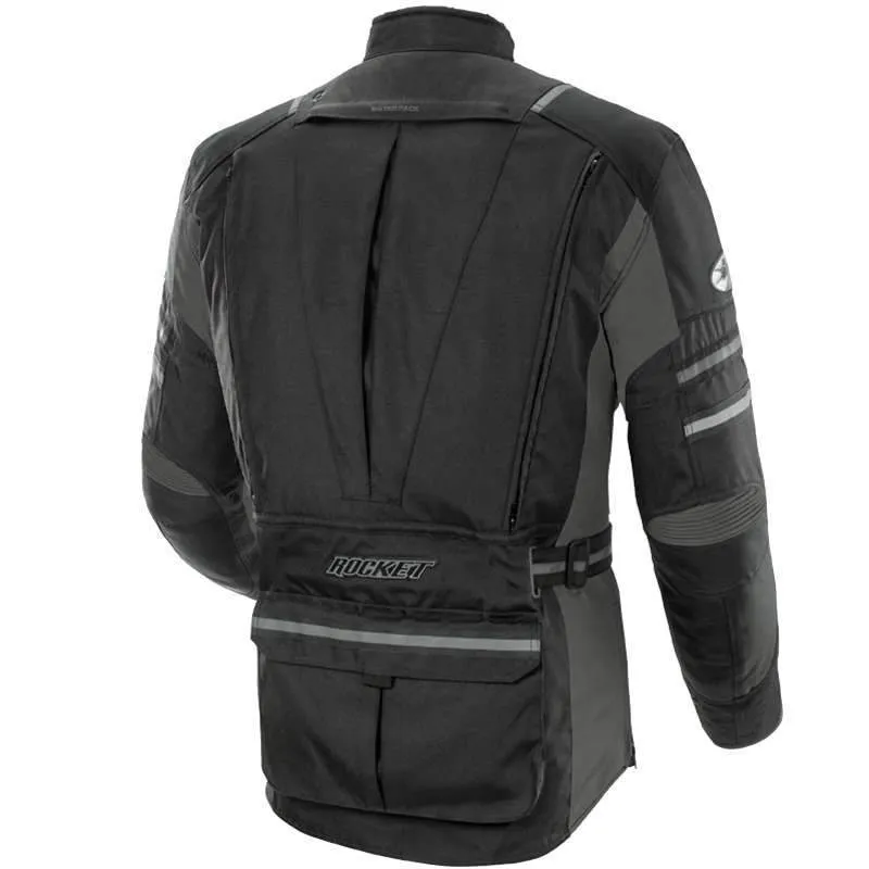 Joe Rocket 'Ballistic Adventure' Mens Black/Gun Metal Textile Jacket