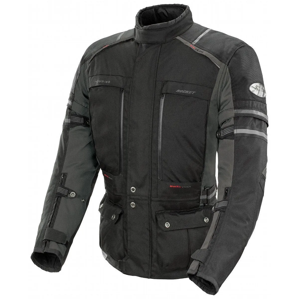 Joe Rocket 'Ballistic Adventure' Mens Black/Gun Metal Textile Jacket