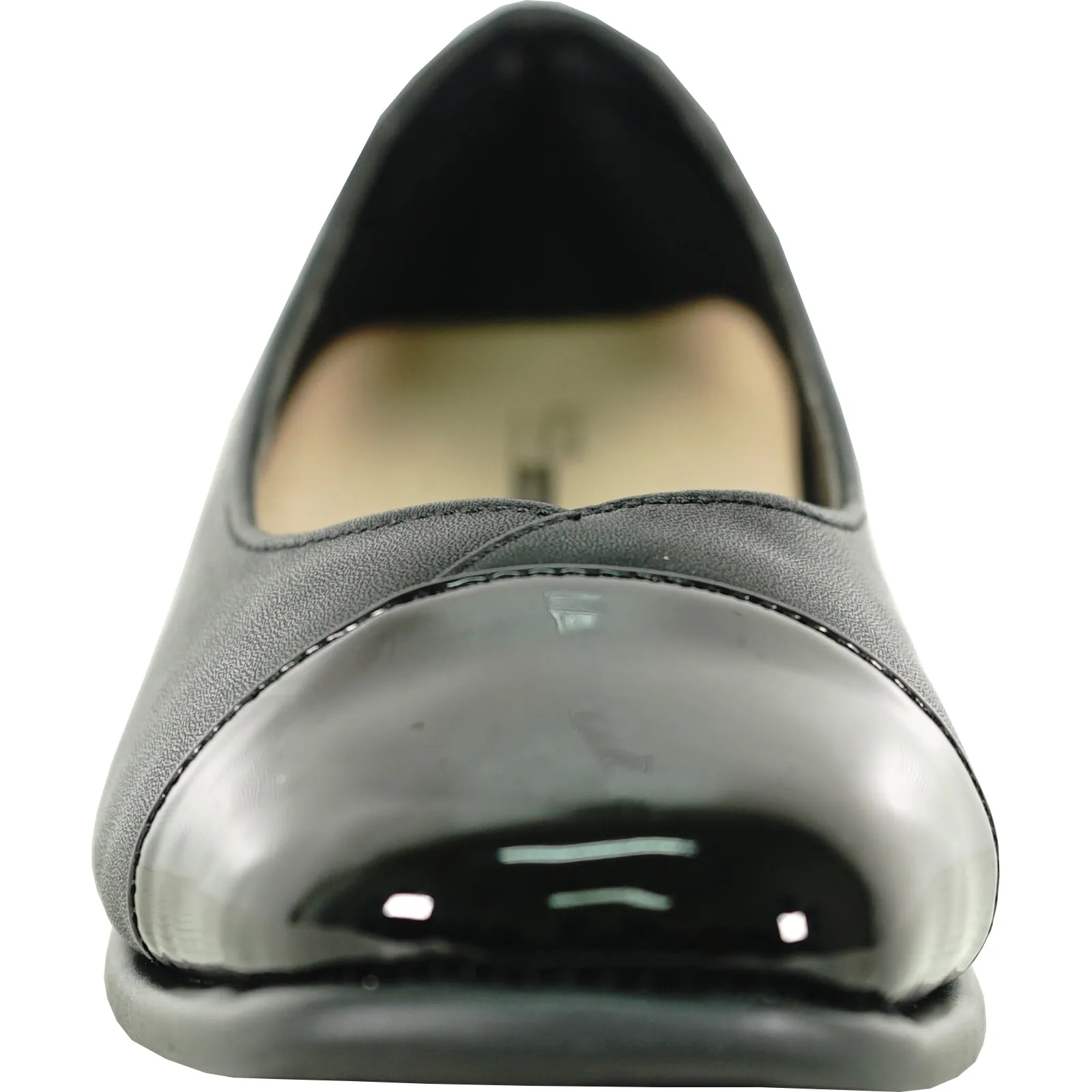 KOZI Women Comfort Dress Shoe OY3244 Heel Pump Shoe Black