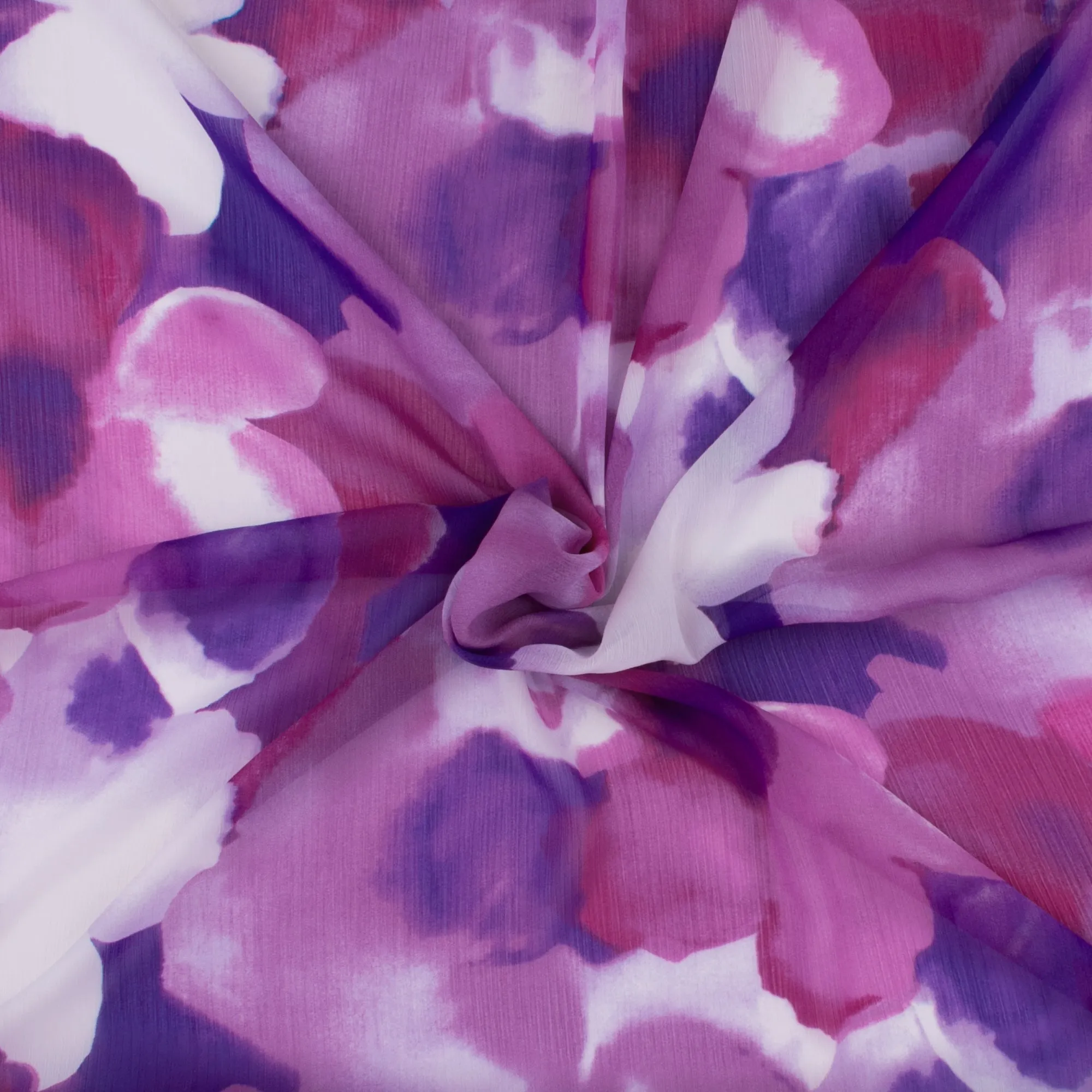 Printed Chiffon Yoryu - NAOMI - 020 - Purple