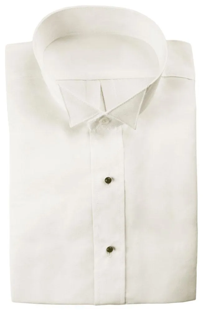 "Lucca" Ivory Wingtip Tuxedo Shirt