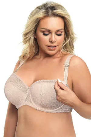 Semi-Padded Nursing Bra Beige