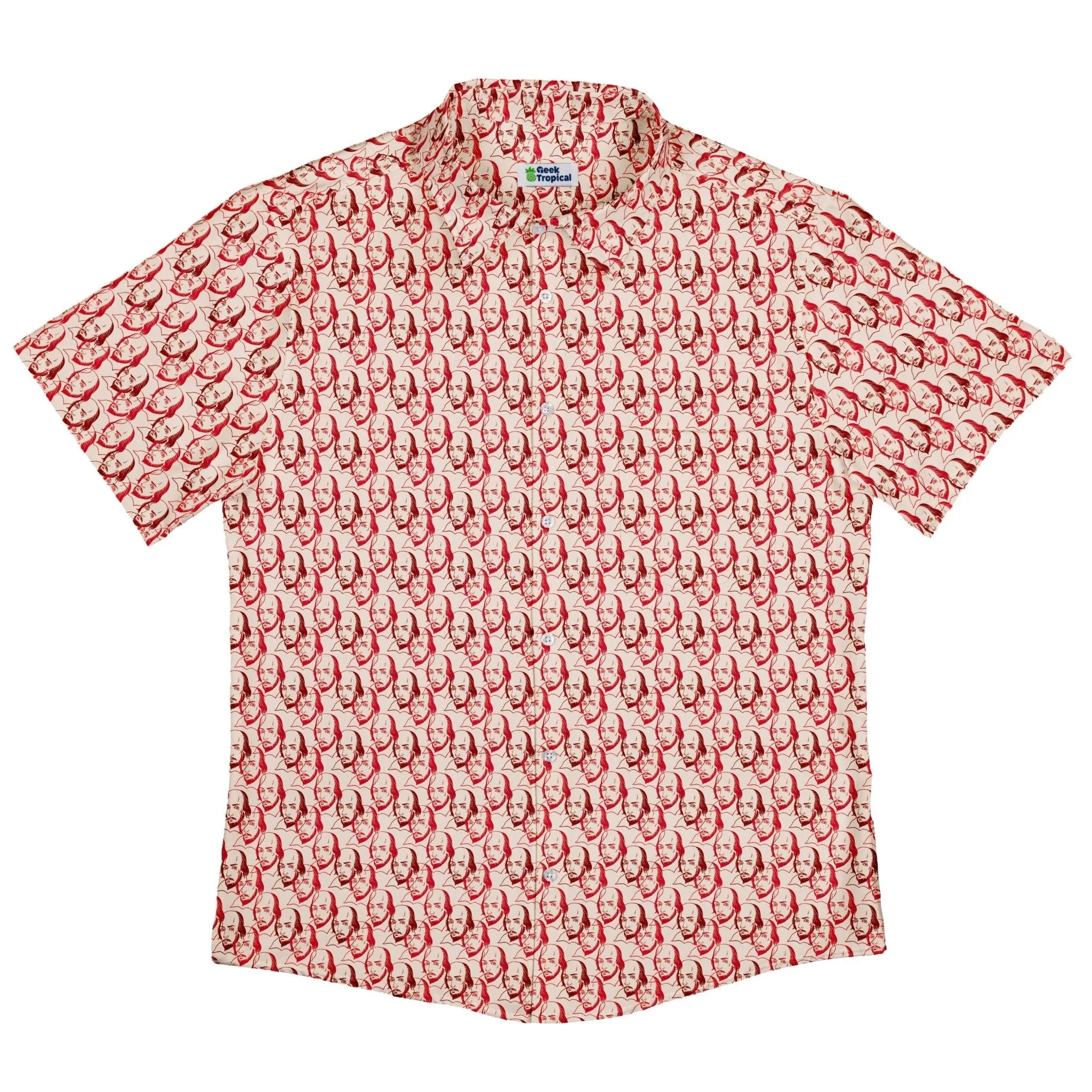 Shakespeare Red Macbeth Button Up Shirt