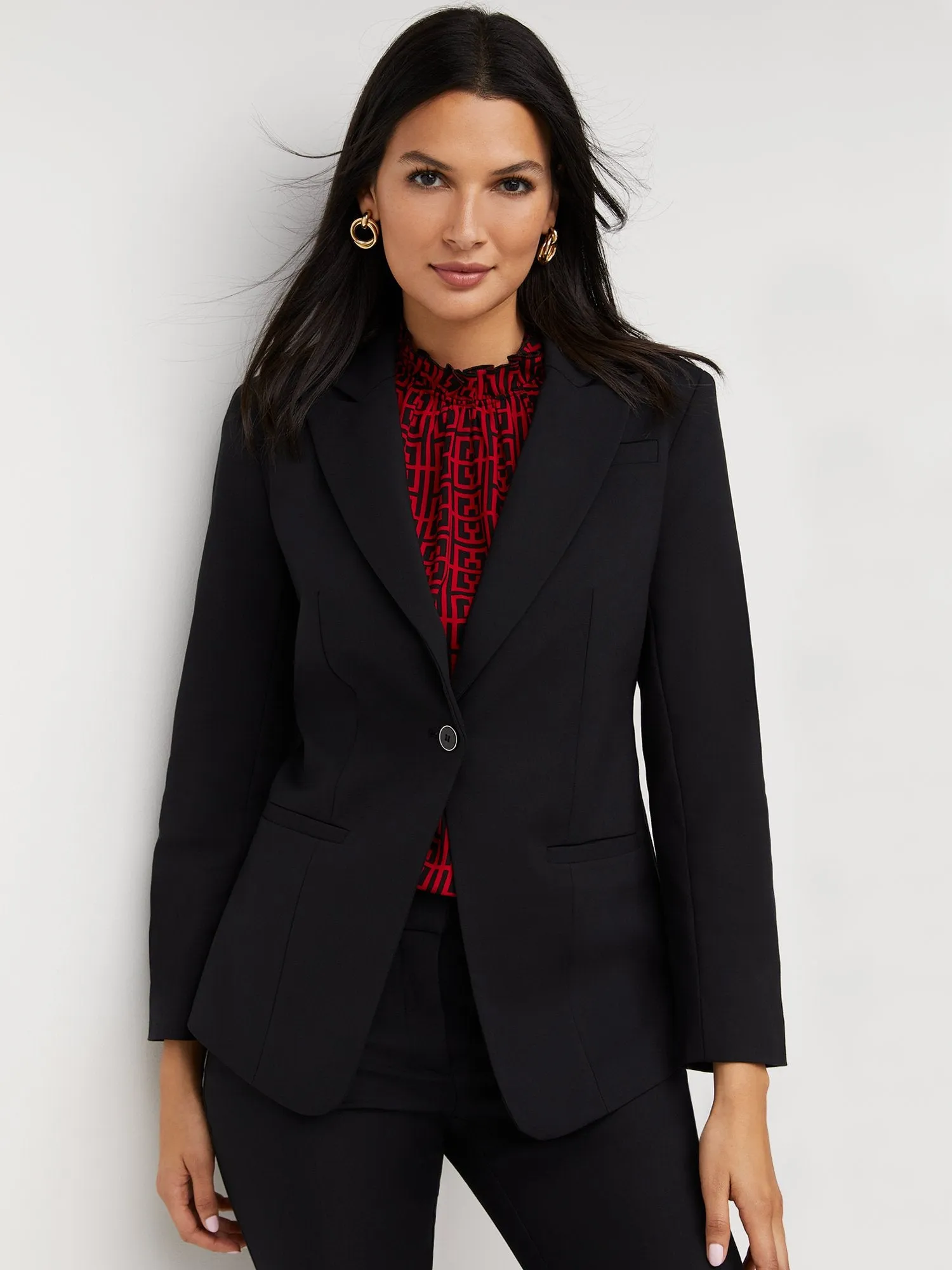 Single-Button Cutaway Blazer - All Season Stretch