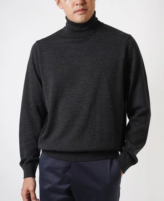 Turtleneck (12 Gauge) Super Extra Fine Merino Wool