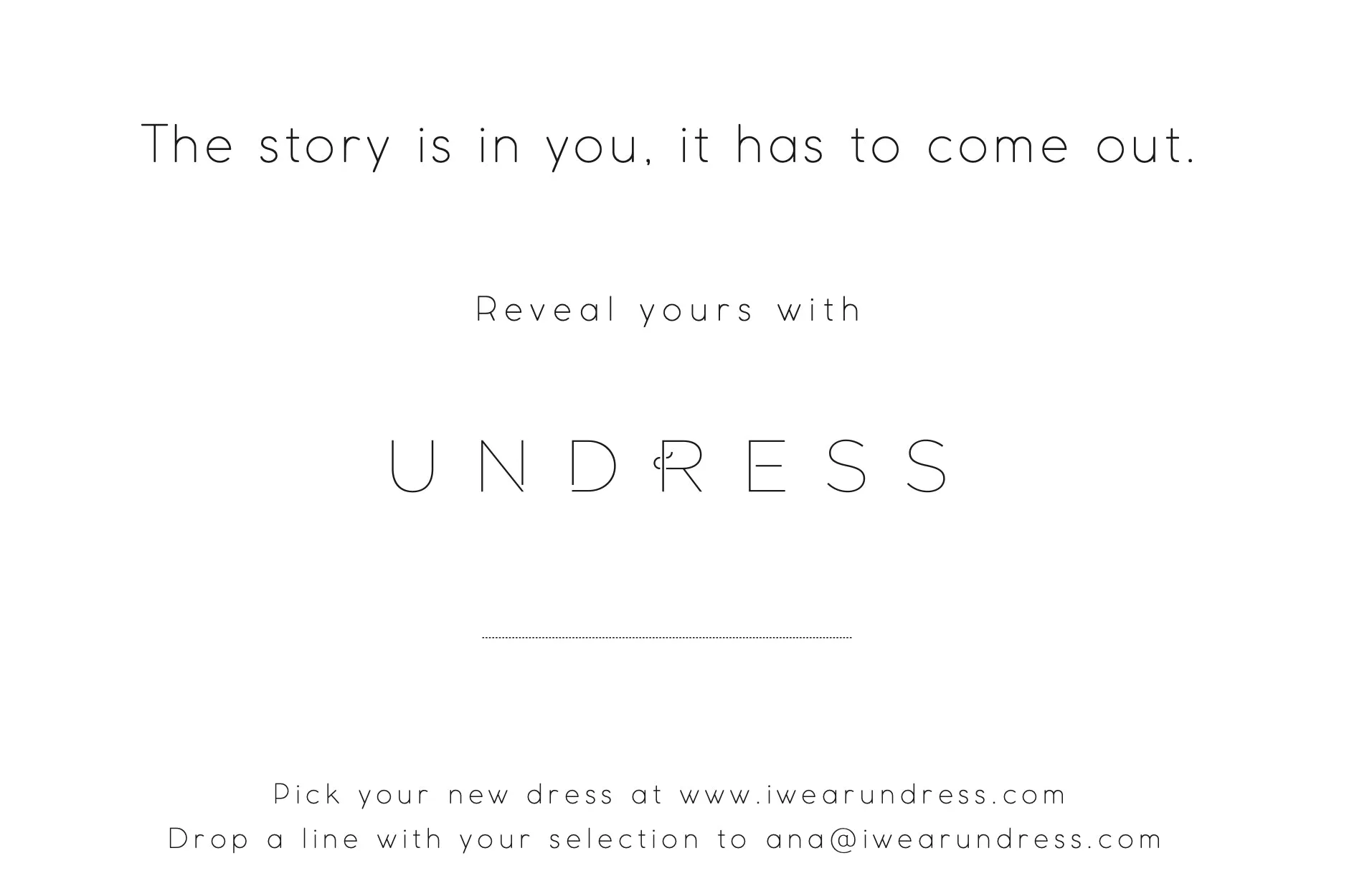 UNDRESS gift card