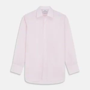 White and Pink Wide Stripe Mayfair Shirt