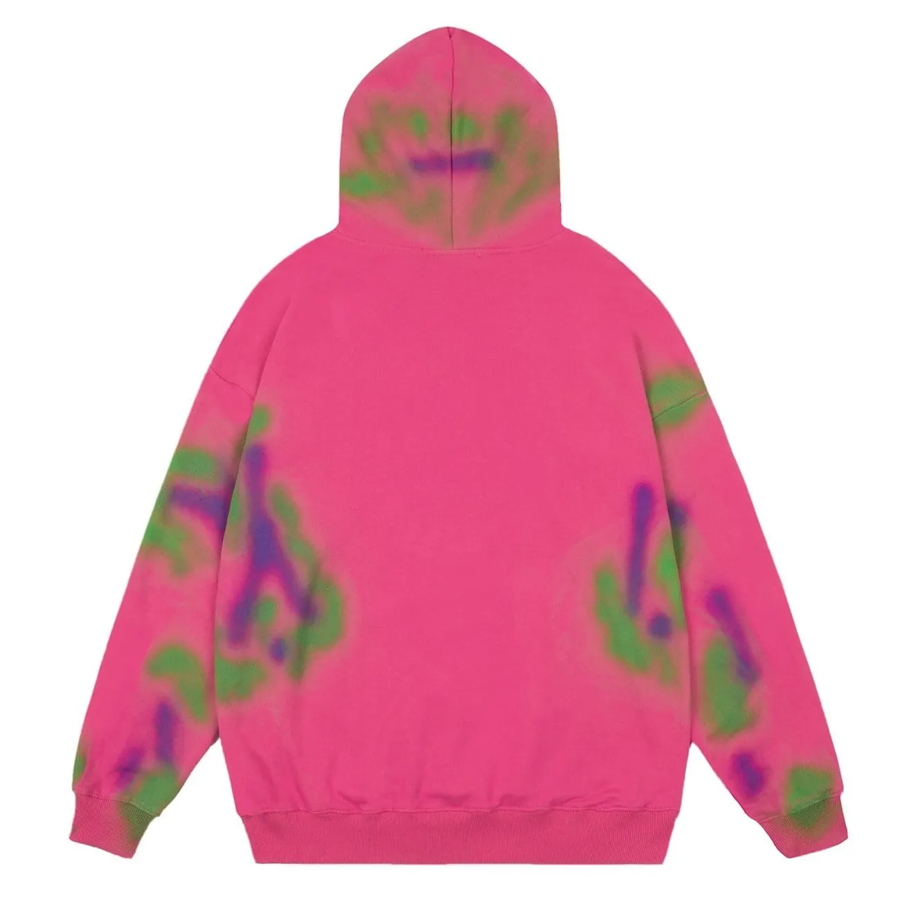 WLS Tie Dye Neon Oversized Hoodie