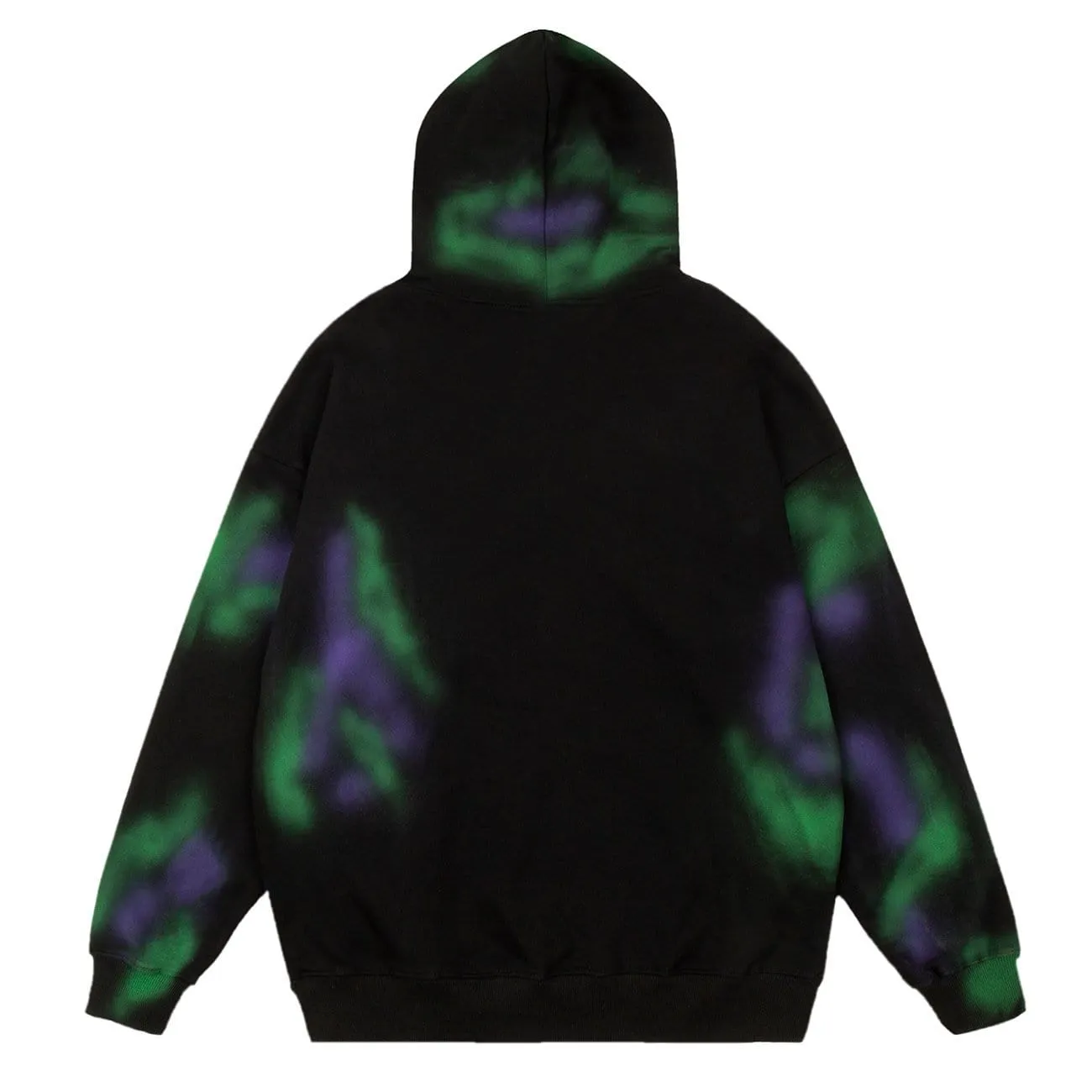 WLS Tie Dye Neon Oversized Hoodie